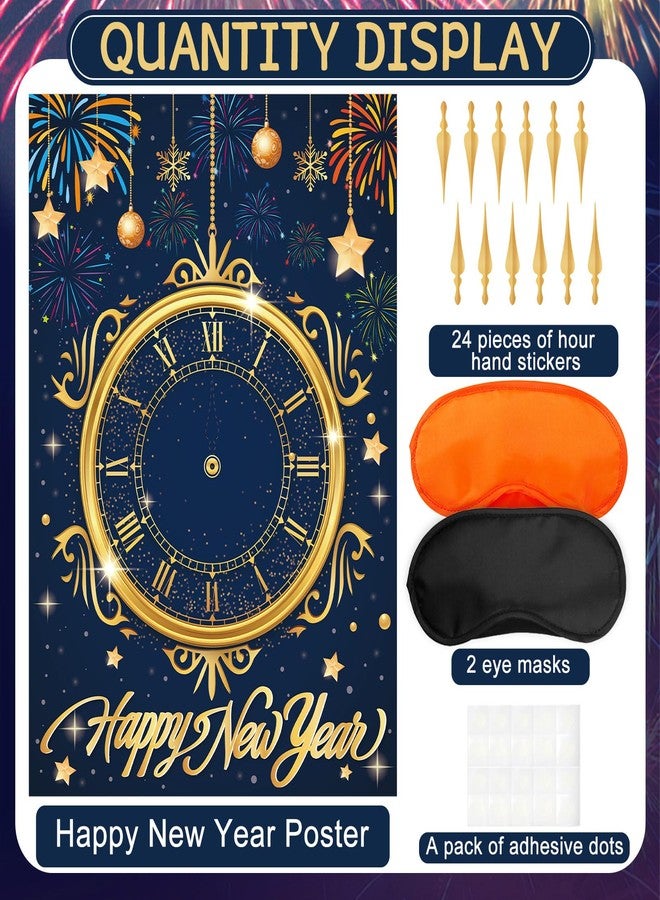 AUGSUN New Years Eve Games 2026 Happy New Year Activities New Years Clock Games 2026 NYE Party Favors Eve Party Supplies Gifts for Kids Girls Boys Adults Family - Image 3